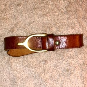 BROWN LEATHER BELT